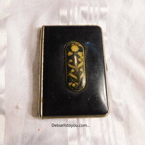 Black Mondaine Compact with Flower Front # 21103